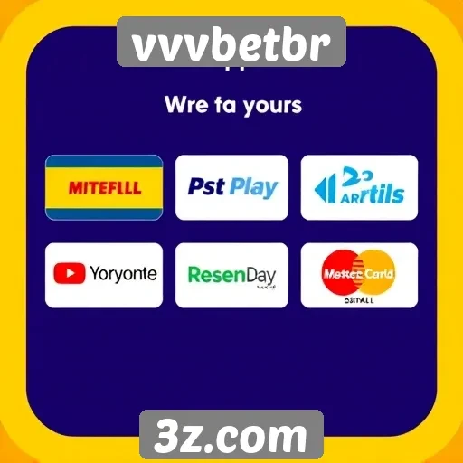 Métodos de pagamento aceitos no vvvbetbr